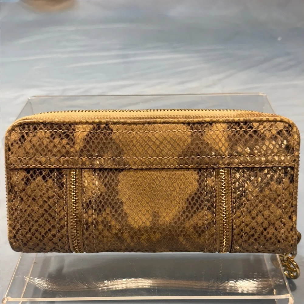 Michael Kors Tan Snake Print Wallet - Picture 2 of 8